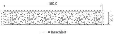 Verblendungsprofil für Ober-/ Untergurt